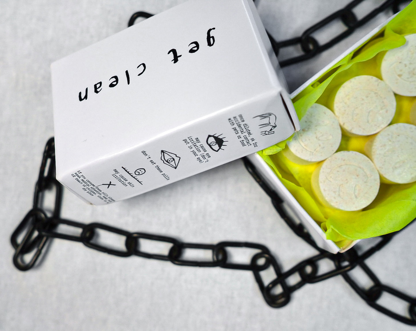 n.a.k.e.d cleaning pills product packaging